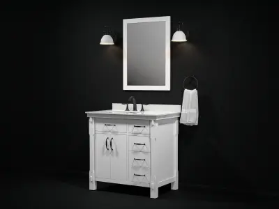 OVE Bellington 36 THD White 3D model