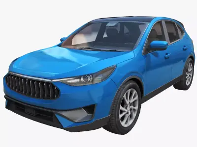 Generic SUV Low-poly 3D model from CGTrader