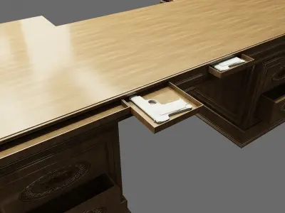 Classic Office Furniture 3D model