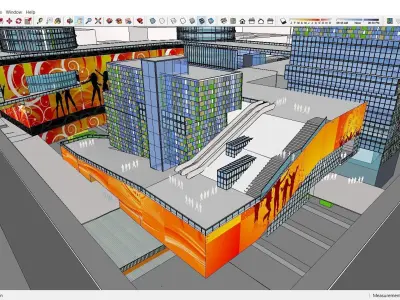 Sketchup Commercial Complex N7 3D model