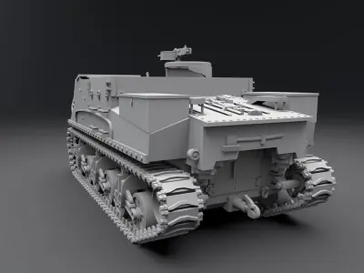 M7 Priest Scale model 3D print model