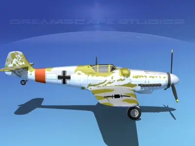 Messerschmitt BF-109 V07 3D model