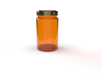 Glass Jar Editable  3d Model  3D model