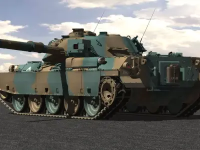 JGSDF Type74G Tank 3D model