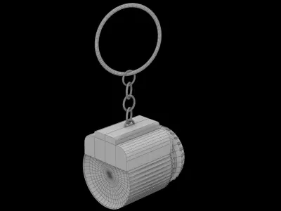  Space Ship Engine Keychain 