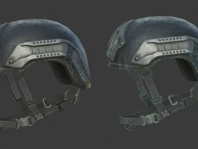 Nexus SF M3 Helmet Low-poly 3D model
