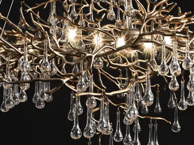 Chandelier serip bijout 3D model
