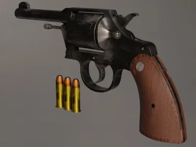 Revolver Gun 3D model order