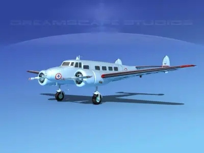 Lockheed L10 Electra American 3D model