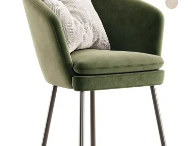 Upholstered Barrel 3D model