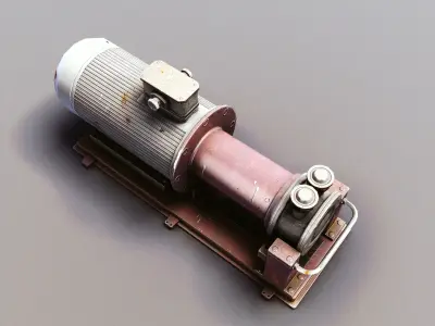 Water Pump Low-poly 3D model purchase