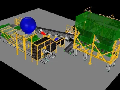 lay out refractory brick extruder Free 3D model