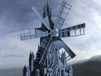 Innsmouth Windmill Top 3D 3D model