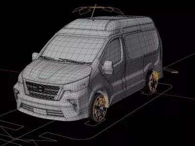 Nissan Primaster Van High Roof 3D model