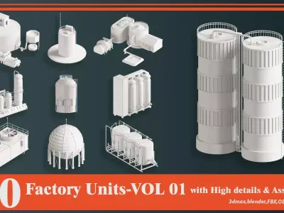 Factory Units-VOL01 3D model