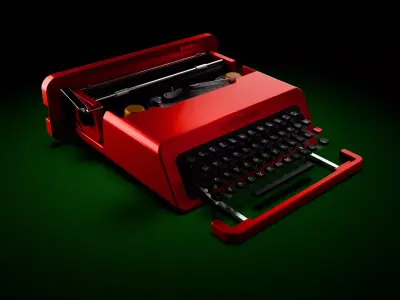 Macchina da scrivere valentine olivetti 3D model