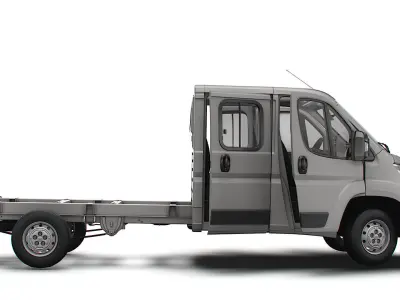 Citroen Jumper Chassis Truck CrCab 4035WB HQInterior 2023 3D model