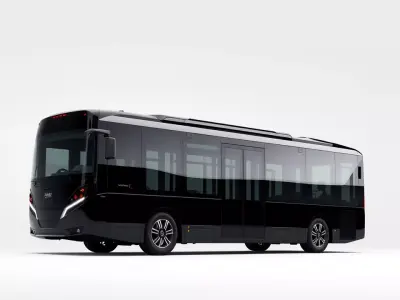 Sleek City Bus model pack Low-poly 3D model