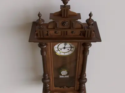 Antique Pendulum Wall Clock 3D model