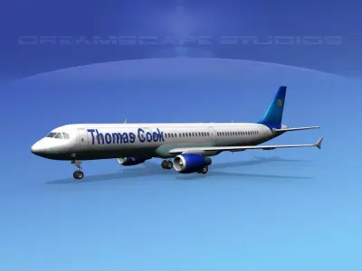 Airbus A321 Thomas Cook 3D model