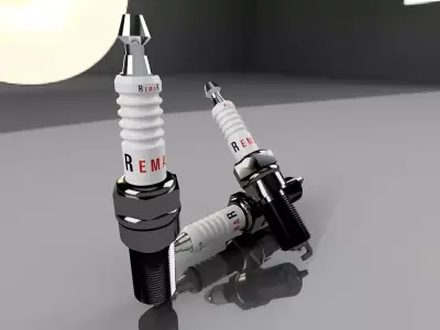 Spark Plug 3D model Textured