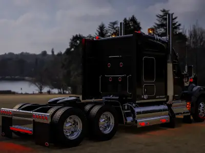 Kenworth W990 Custom 3D Model  3D model