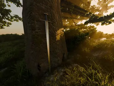Medieval Arming Sword Type X 3D model