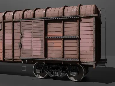 Train Carriage Free 3D model