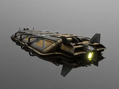 Cargo-Ship-Type-5 steampunk tank 3D model