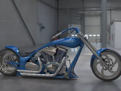 Wraith - Street Chopper 3D model