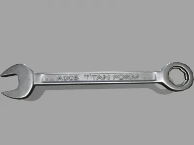 wrench Low-poly 3D model 13