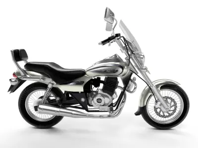 Bajaj Avenger Cruise 220 Low-poly 3D model