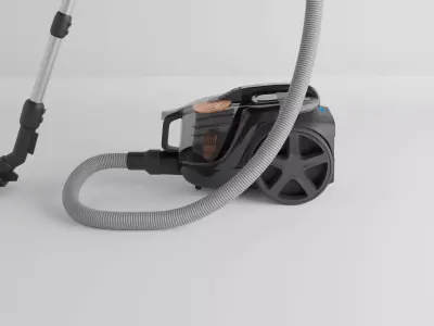 Modern Bagless Vacuum Cleaner Low-poly 3D model
