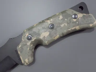 Knife-Combat-lowpoly Low-poly 3D model