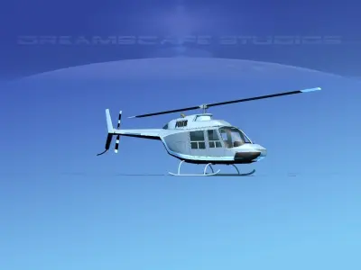 Bell 206 Jet Ranger V22 3D model