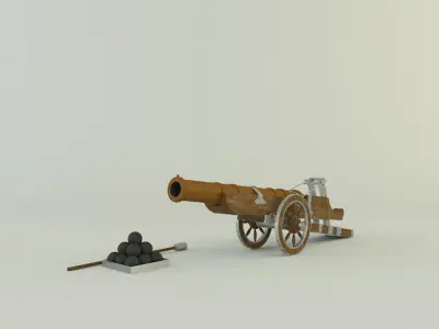 antique soldier gun 3D model