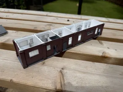 Model Railway Island Platform Building V1 3D print model