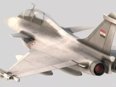 Rafale fighter  3D model by amir-mohammed94