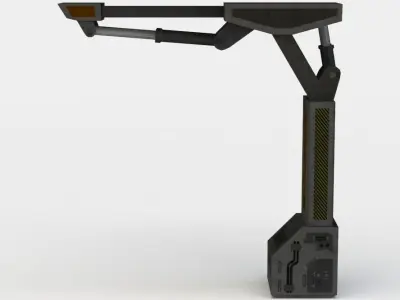 Support sci-fi desk lamp - sci-fi desk lamp Low-poly 3D model