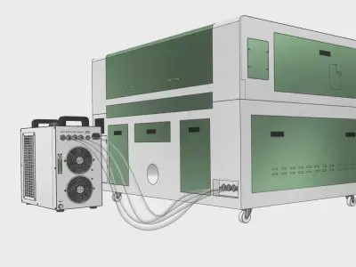 CNCLaserRTJ1390M cnc laser engraving machine 3D model