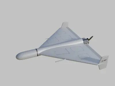 Shahed 136 Low-poly 3D model