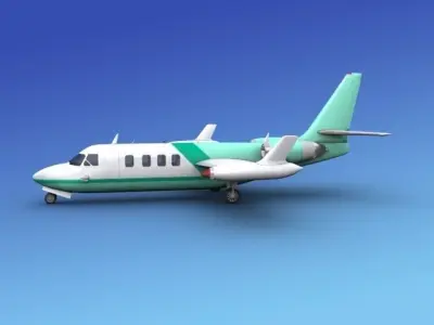 IAI Westwind II V 3D model 2