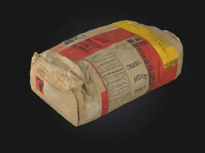 Cement Bag  Essential Construction Material 3D model