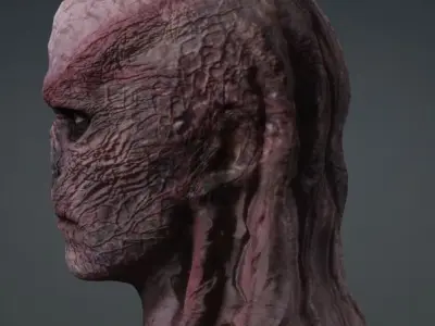 Stranger Thing Vecnas 3D Model rigged Low-poly 3D model