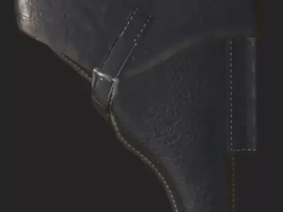 WW2 German P08 Holster Low-poly 3D model