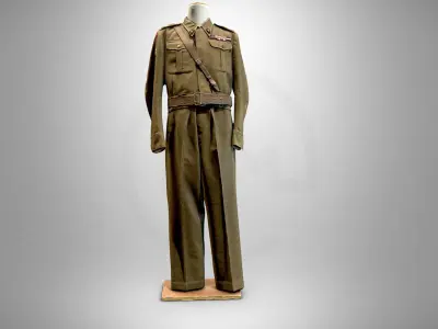 military uniform of general Jozef Giza  3D model