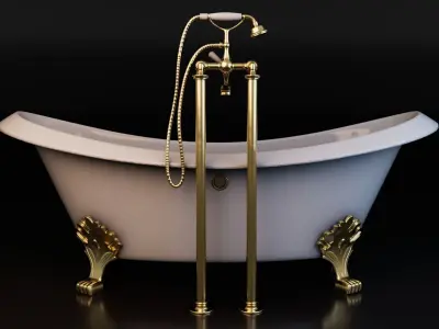 Vintage Bath Tub 3D model