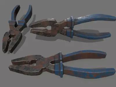 nippers pliers Low-poly 3D model purchase
