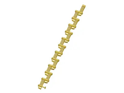 Antique Pave Set Diamond Bracelet 3D print model