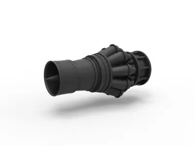 Jet Engine 3D print model from CGTrader